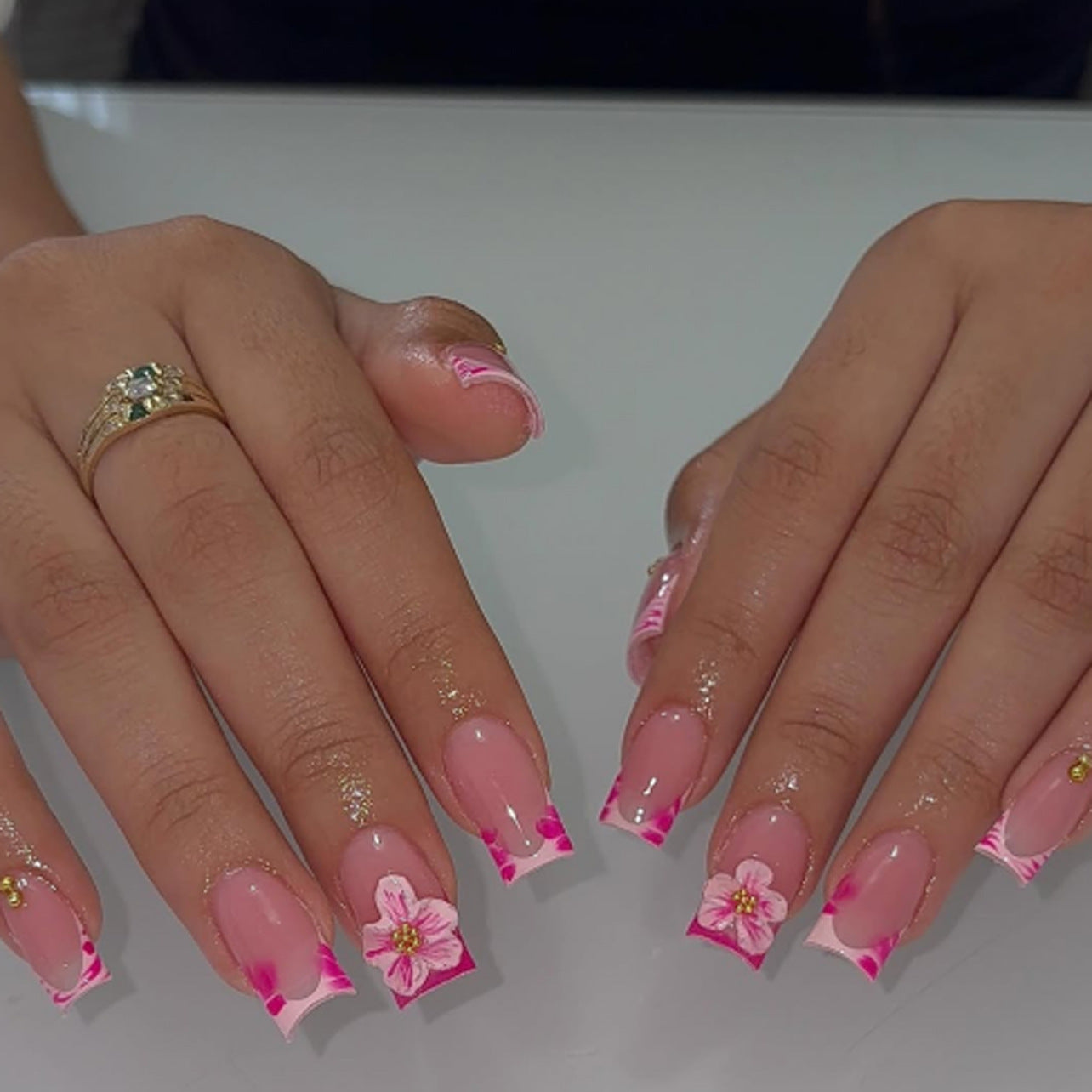 French Fake Nails Set 10 Pieces