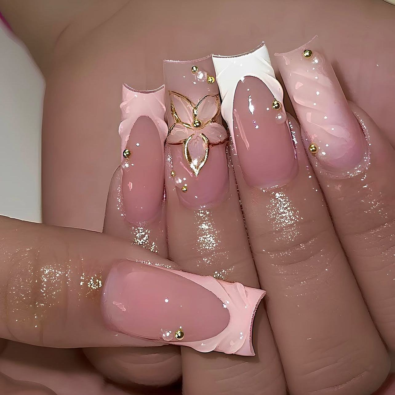 Handcrafted Marble Nail Set 10 Pieces