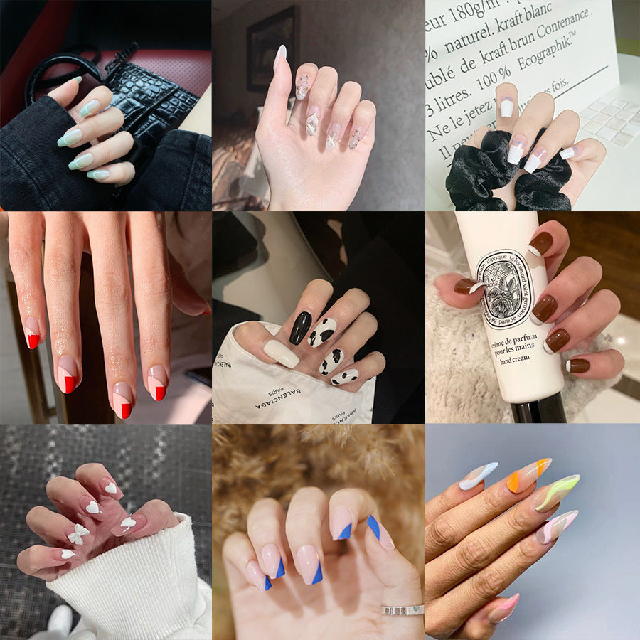 Stunning French Nail Set 10 Pieces