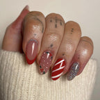 Stunning Glitter Nail Set 10 Pieces