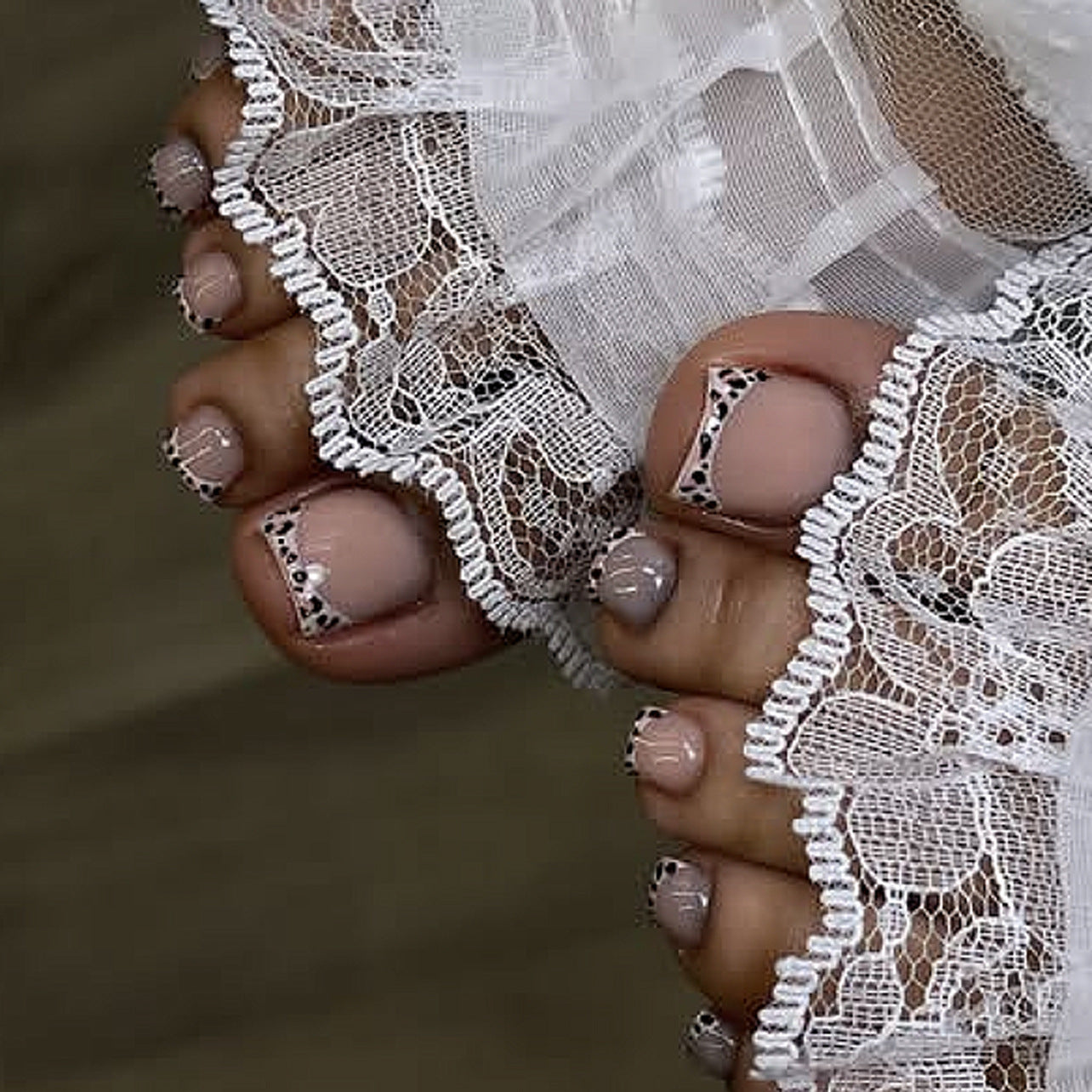 Glitter Fake Nails Set 10 Pieces