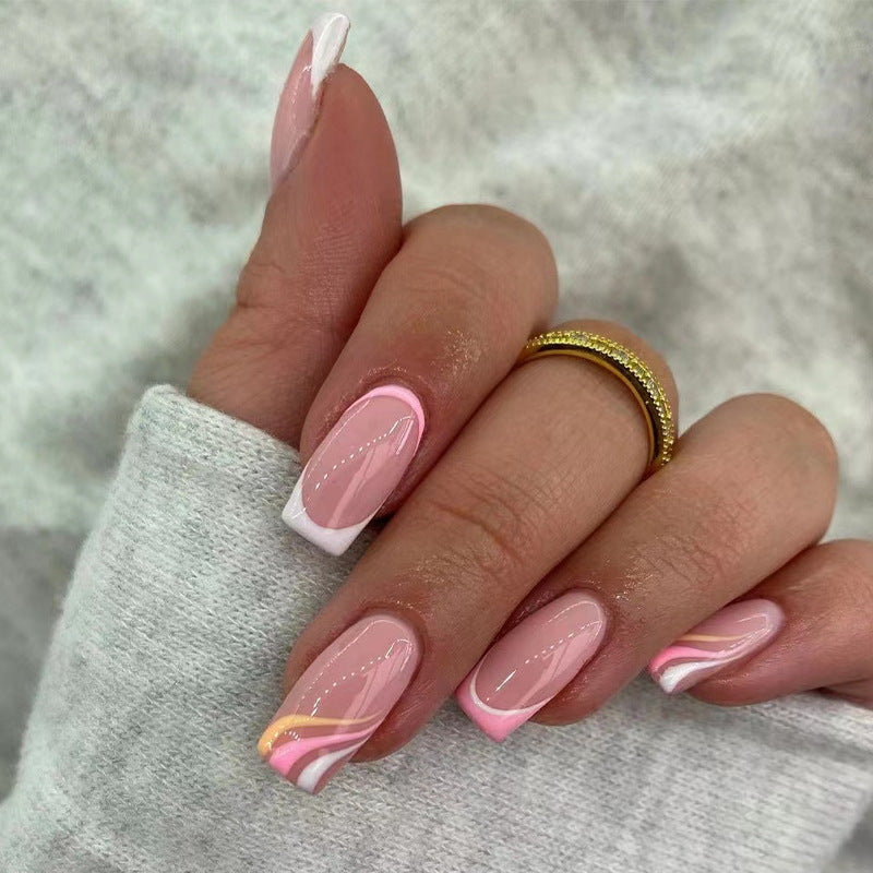 Beautiful Glitter Nail Set 10 Pieces