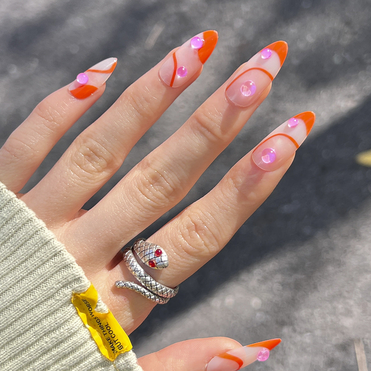 Stunning Bridal Nail Set 10 Pieces