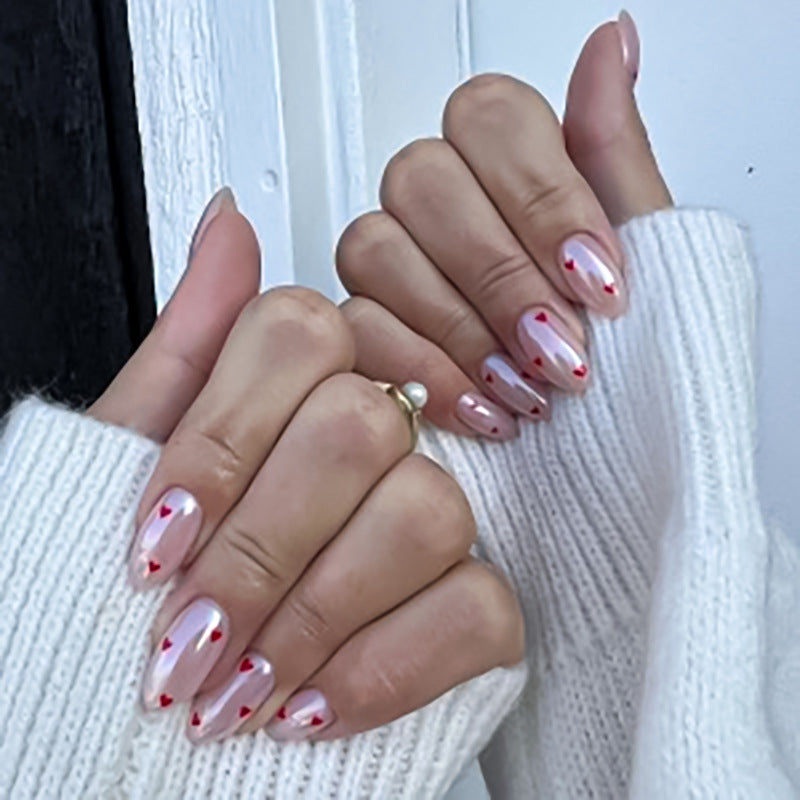 Glitter Fake Nails Set 10 Pieces