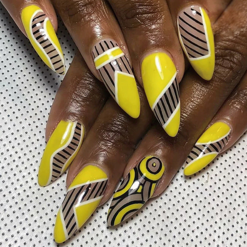 Stunning French Nail Set 10 Pieces
