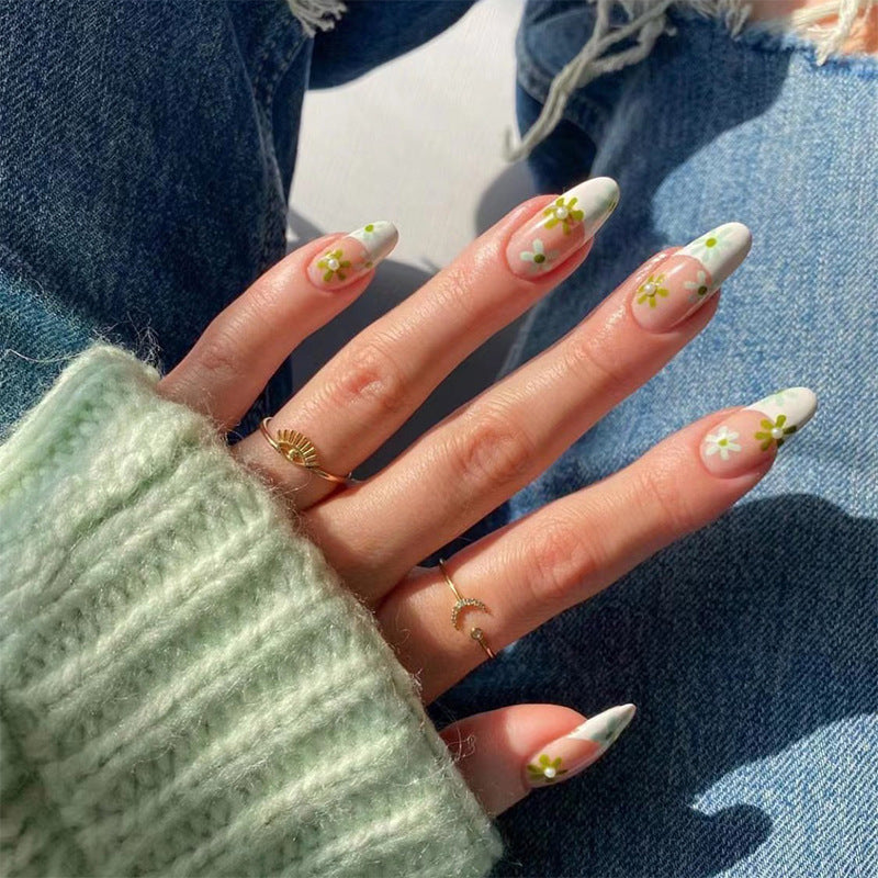 Crystal Fake Nails Set 10 Pieces