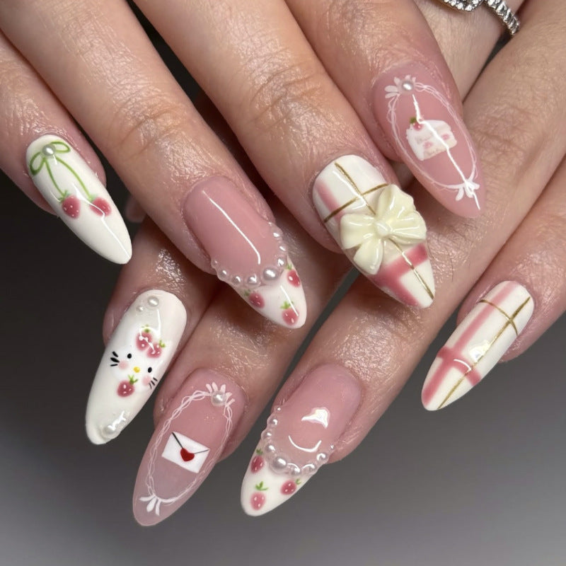 Stunning Glitter Nail Set 10 Pieces