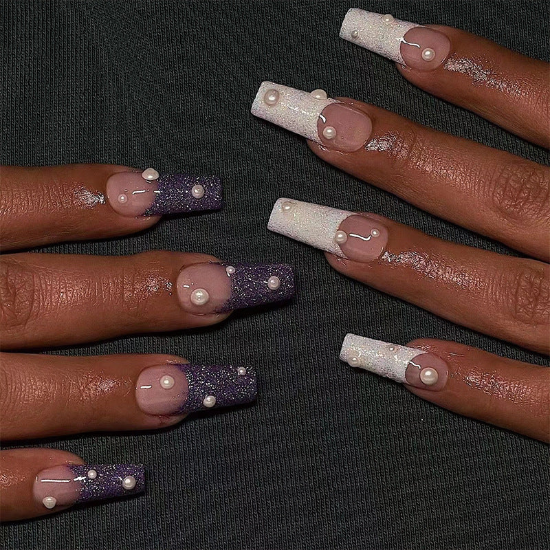 Stunning Marble Nail Set 10 Pieces