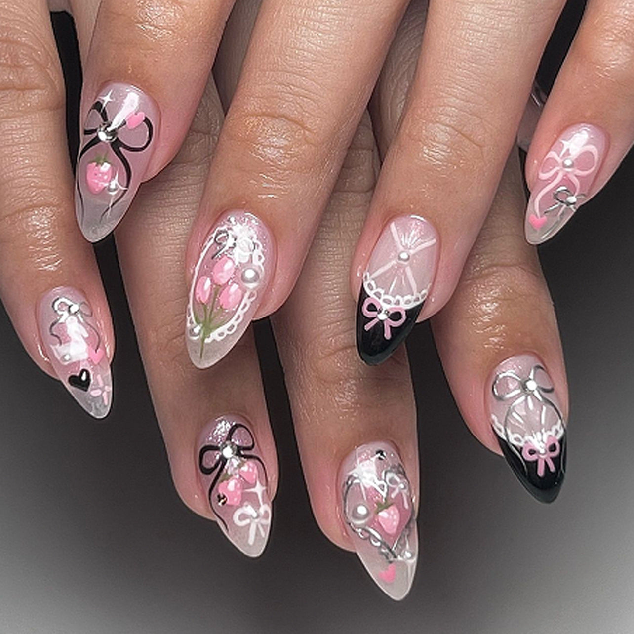 Spring Designer Nail Set 10 Pieces