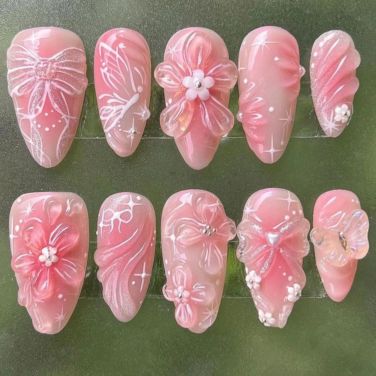 Pearl Nail Set 10 Pieces