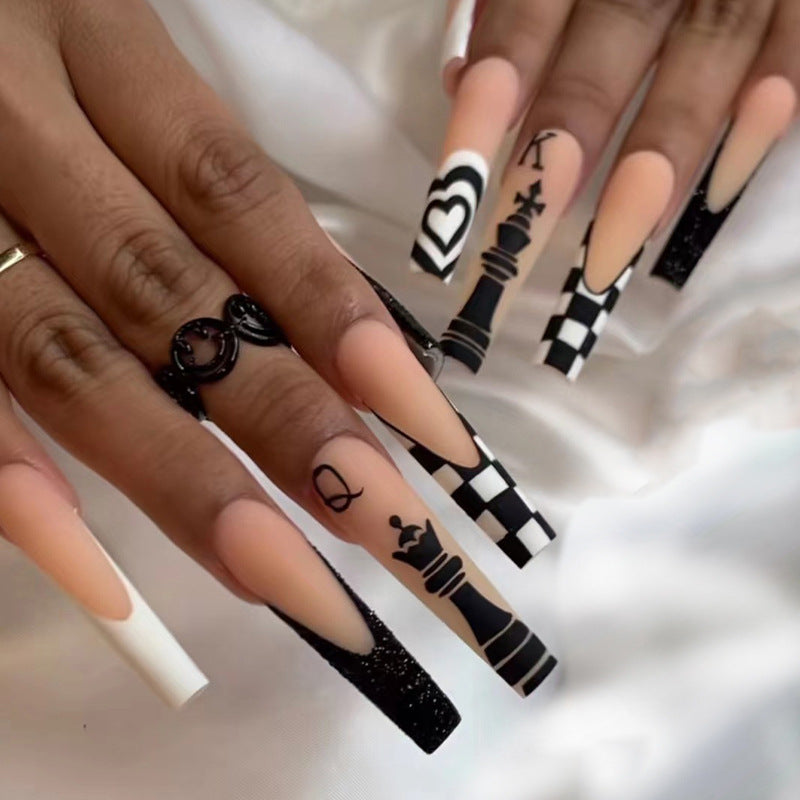 Summer Fake Nails Set 10 Pieces