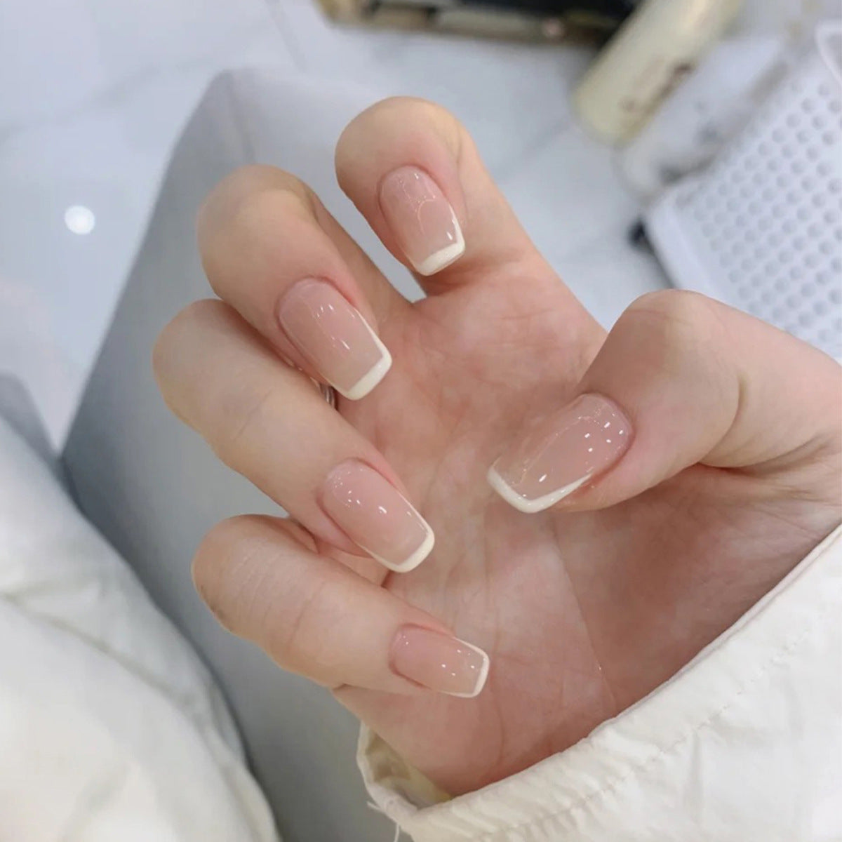 Beautiful French Nail Set 10 Pieces