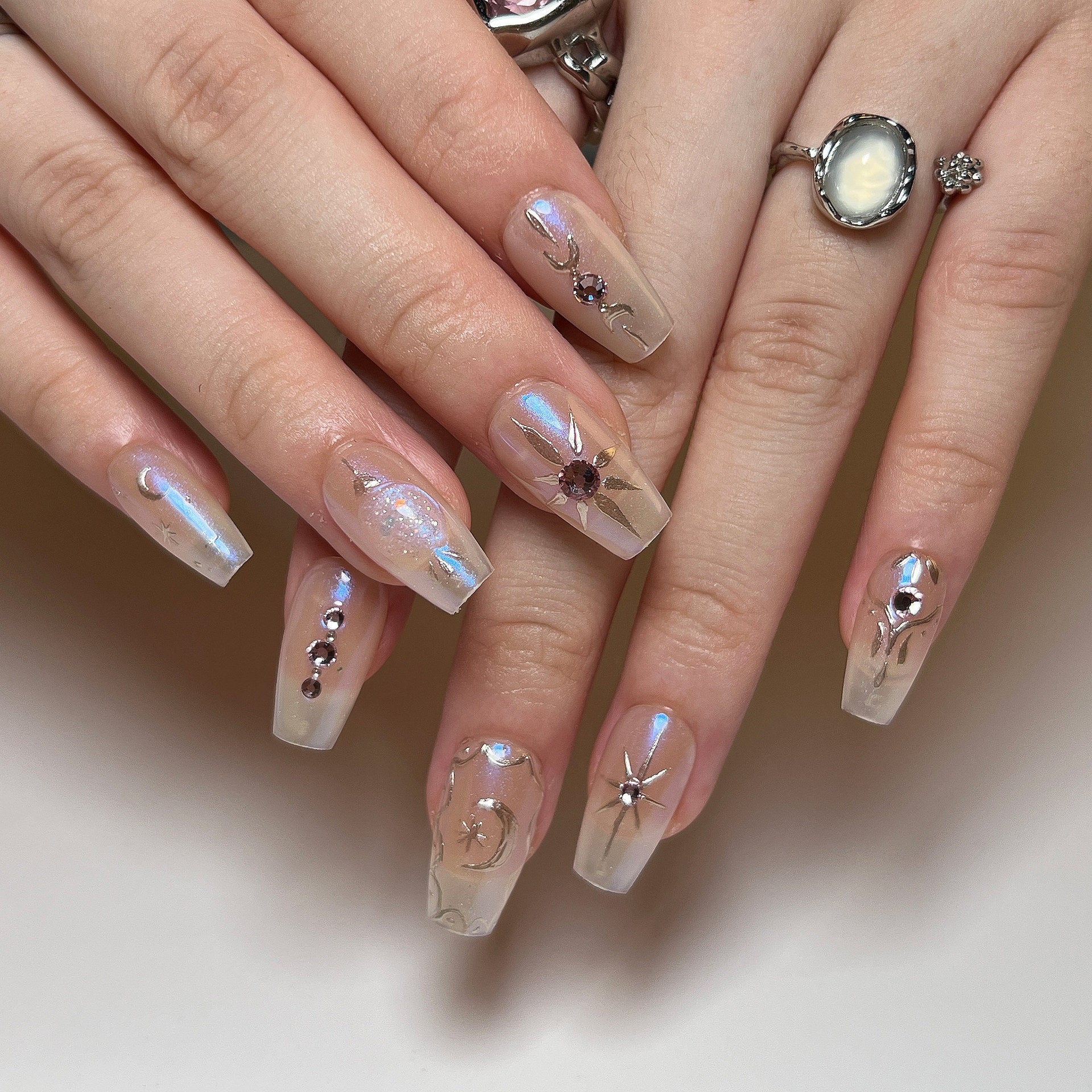 Autumn Designer Nail Set 10 Pieces