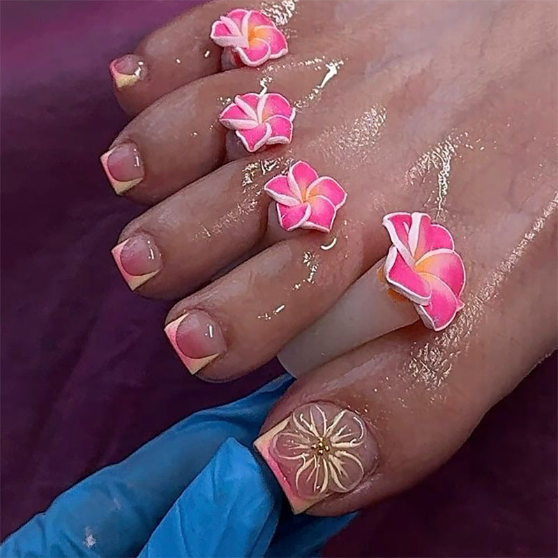 Winter Fake Nails Set 10 Pieces