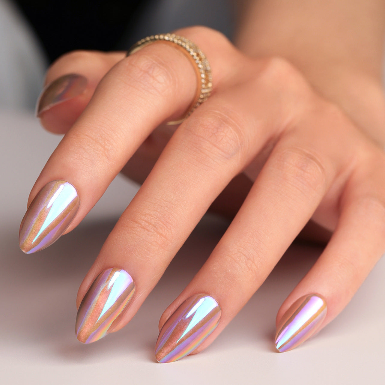 Handcrafted Glitter Nail Set 10 Pieces