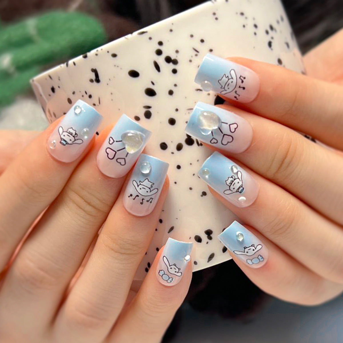 Handcrafted Abstract Nail Set 10 Pieces