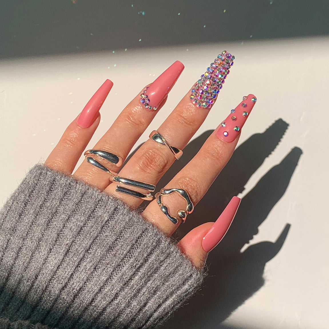 Sparkle Press-On Nails 10 Pieces