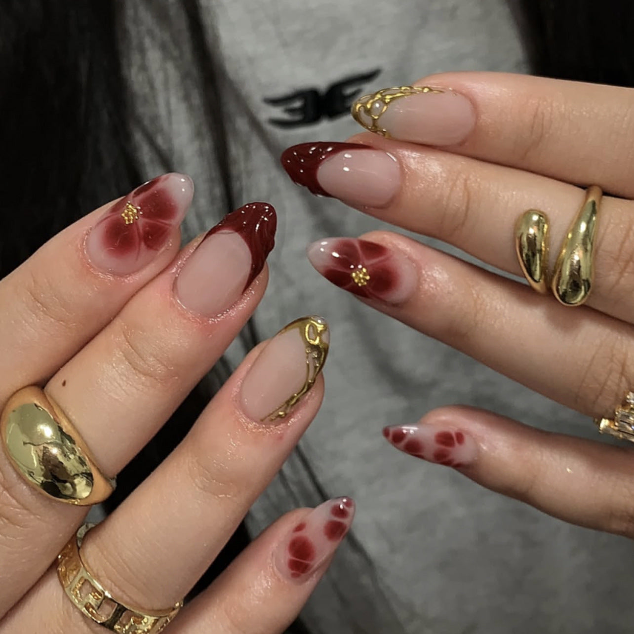 Stunning Geometric Nail Set 10 Pieces