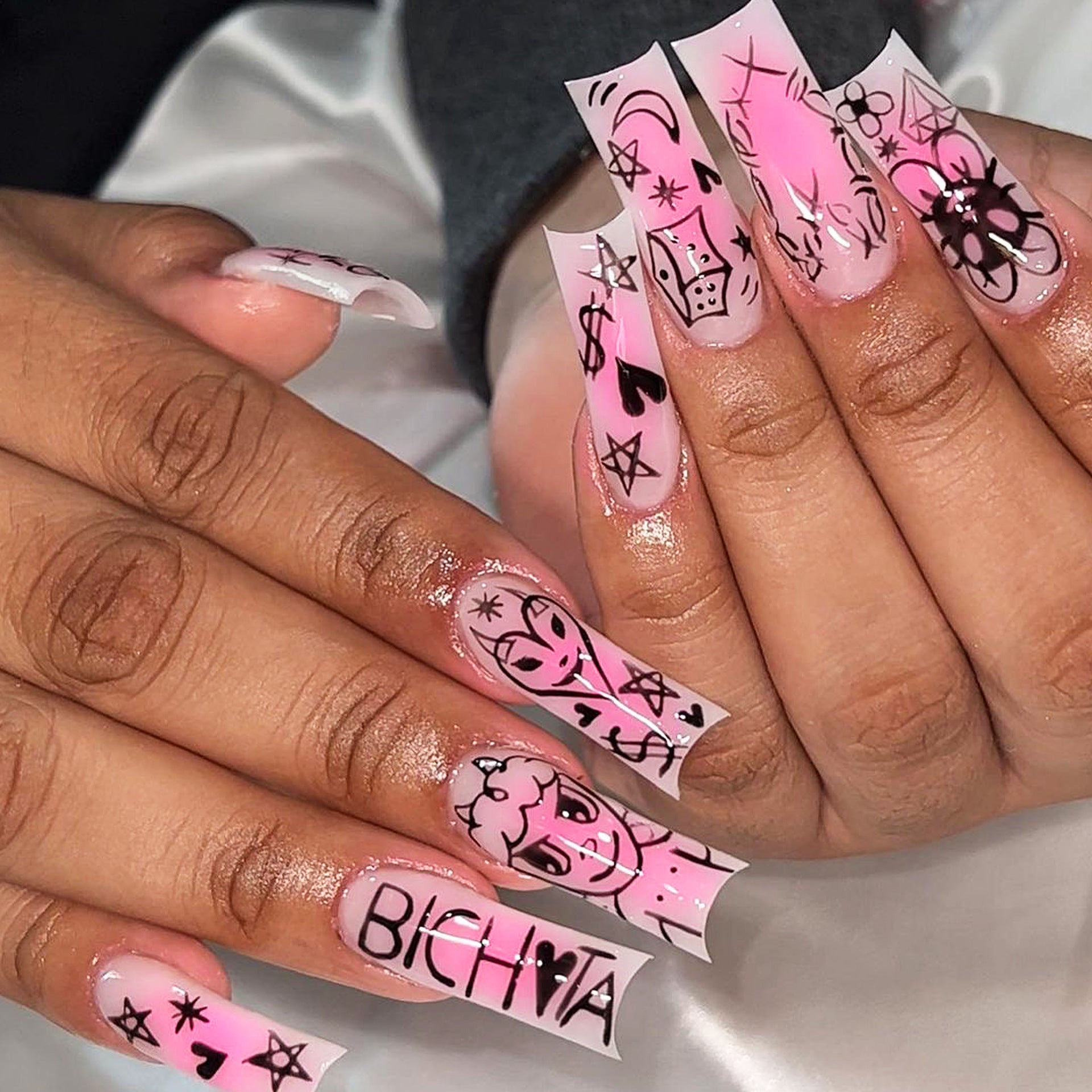 Handcrafted Nude Nail Set 10 Pieces
