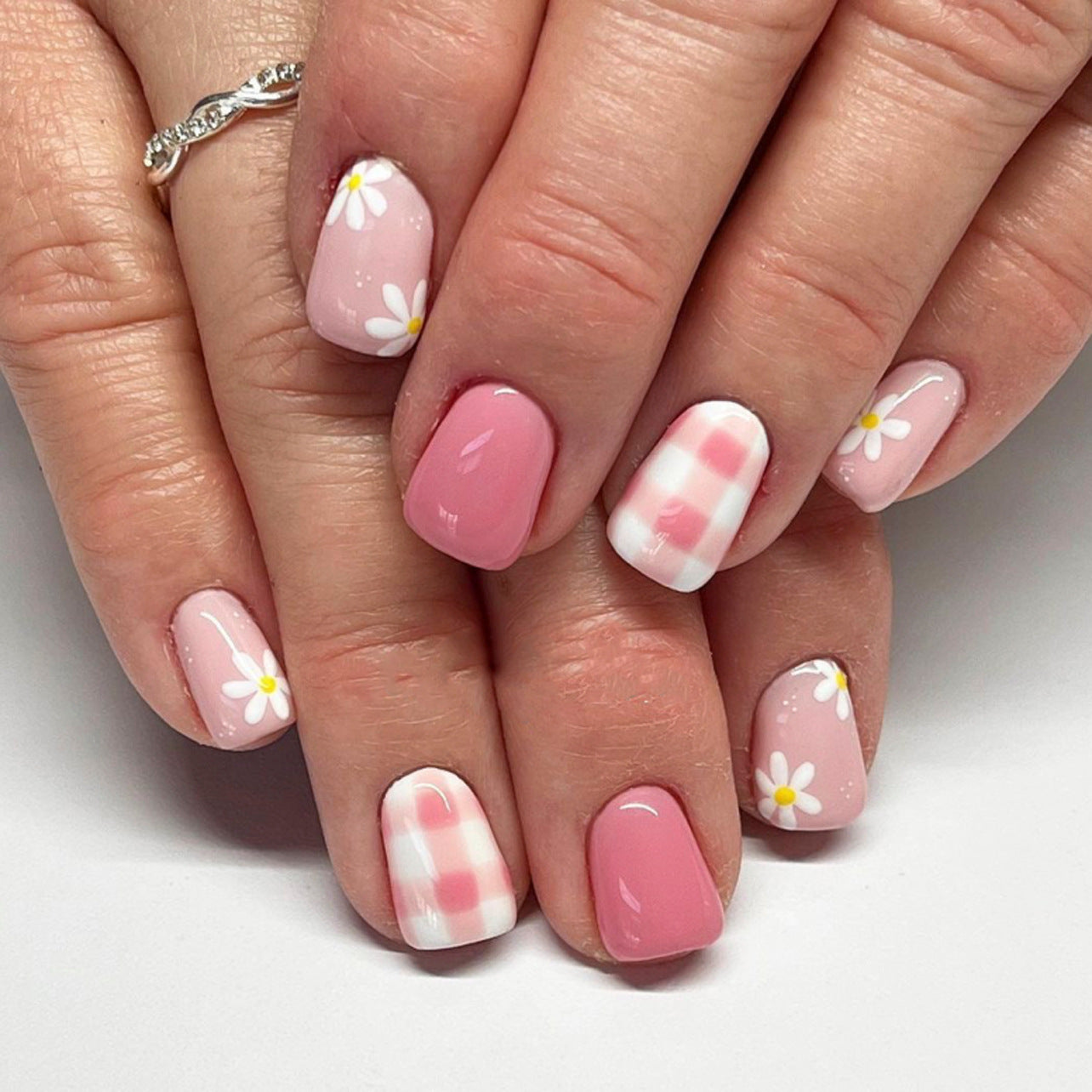 Beautiful Glitter Nail Set 10 Pieces