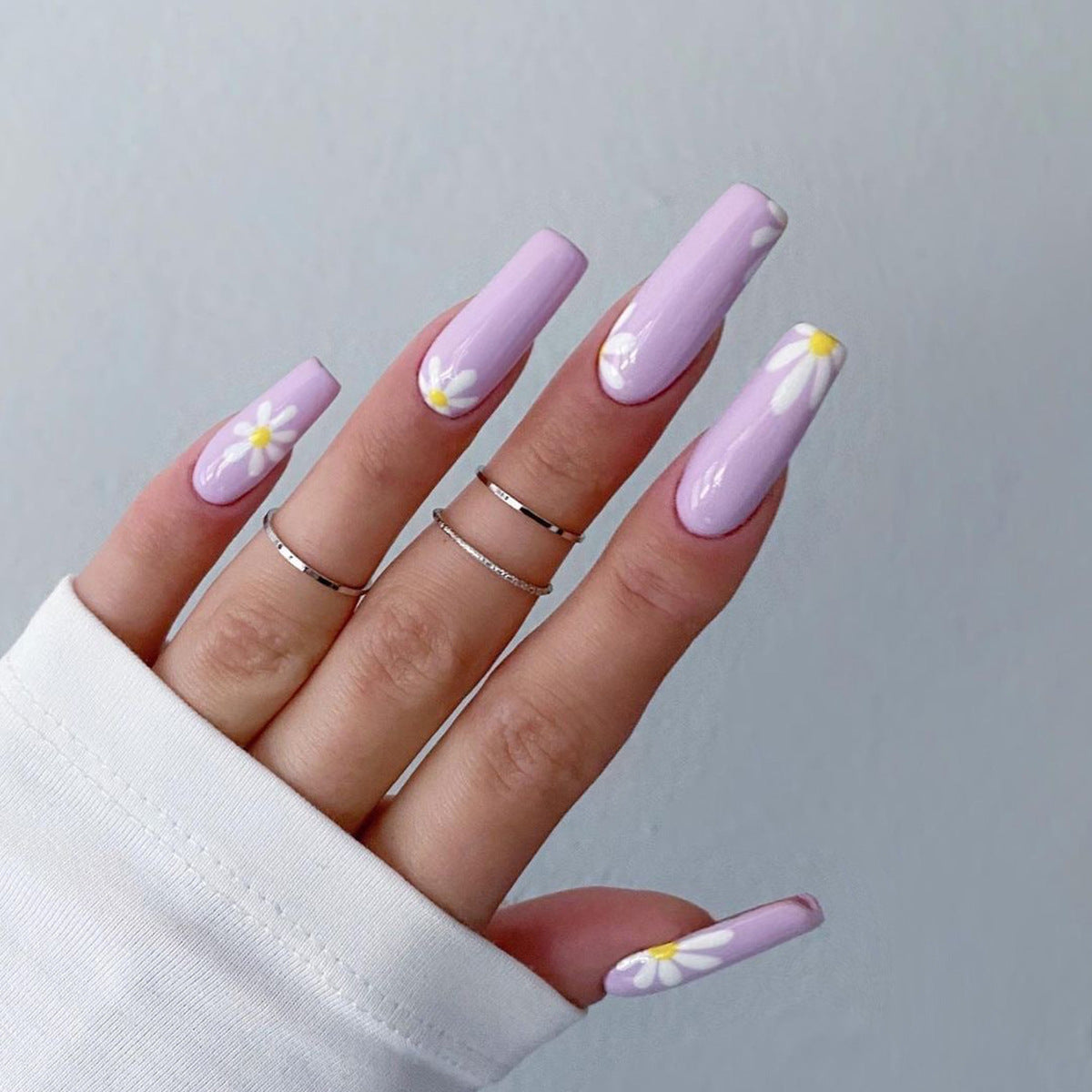 Stunning Glitter Nail Set 10 Pieces