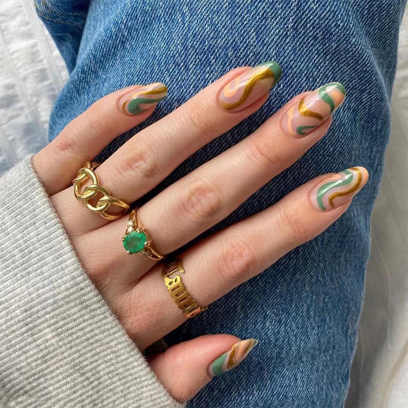 Stunning Autumn Nail Set 10 Pieces