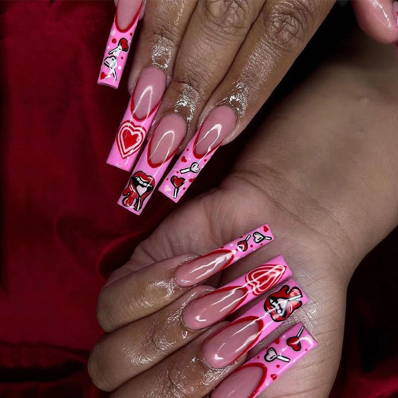 Beautiful Bridal Nail Set 10 Pieces