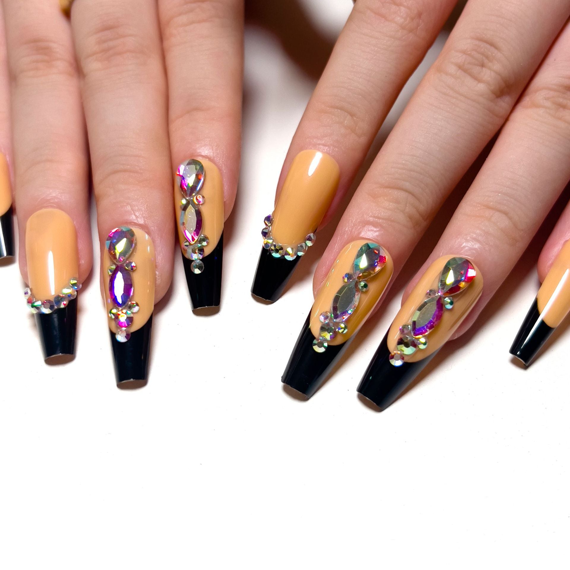 Beautiful Marble Nail Set 10 Pieces