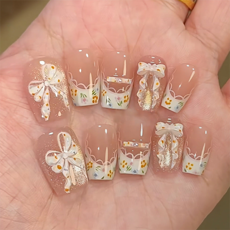 Handcrafted Glossy Nail Set 10 Pieces