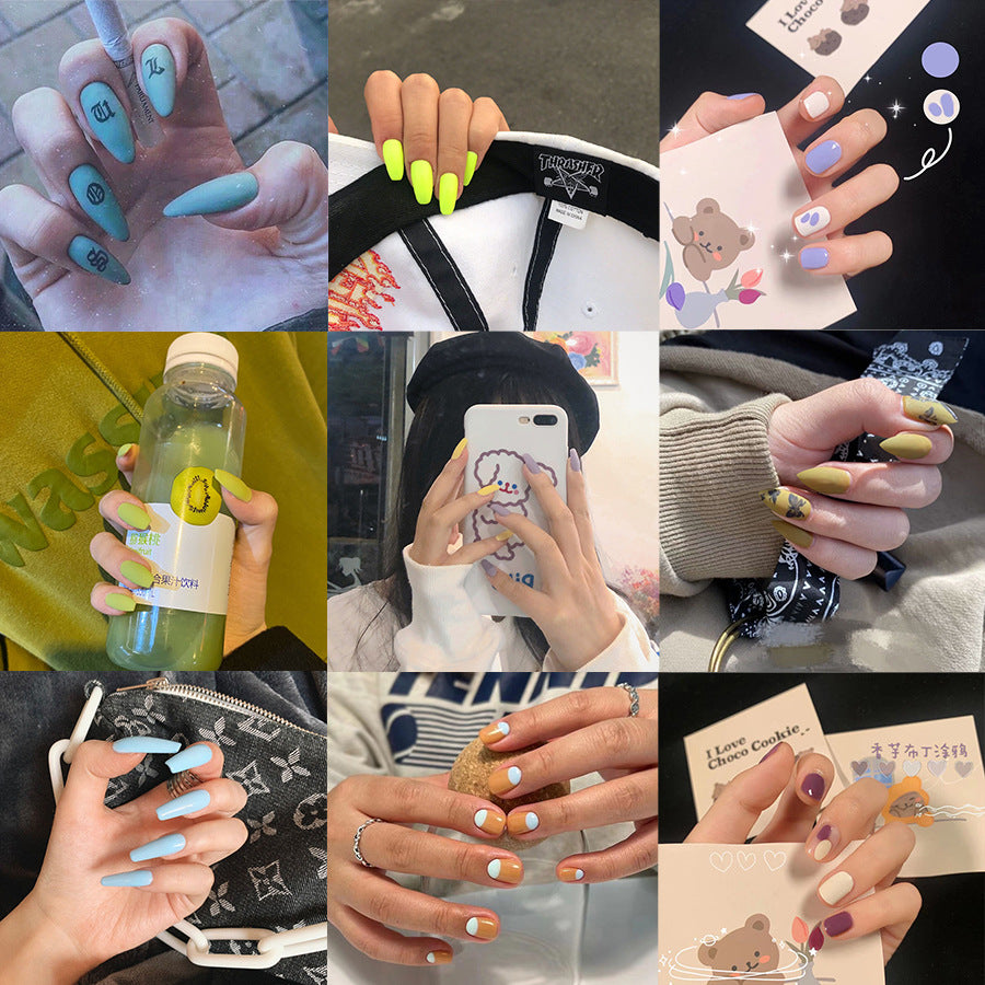 Beautiful Abstract Nail Set 10 Pieces