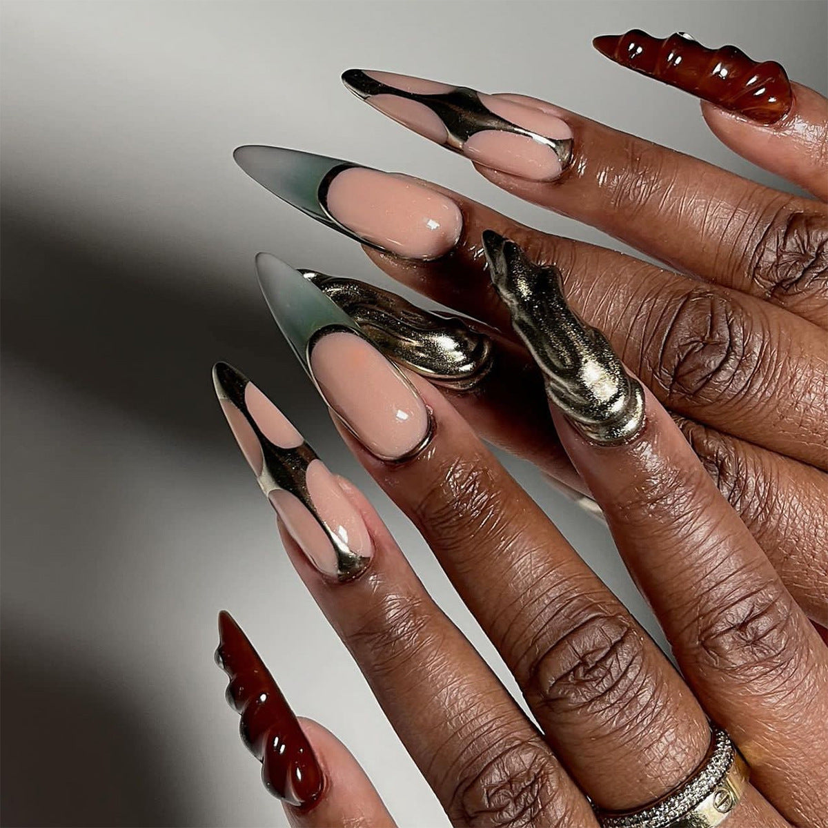 Minimalist Fake Nails Set 10 Pieces