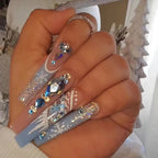 Stunning Glitter Nail Set 10 Pieces