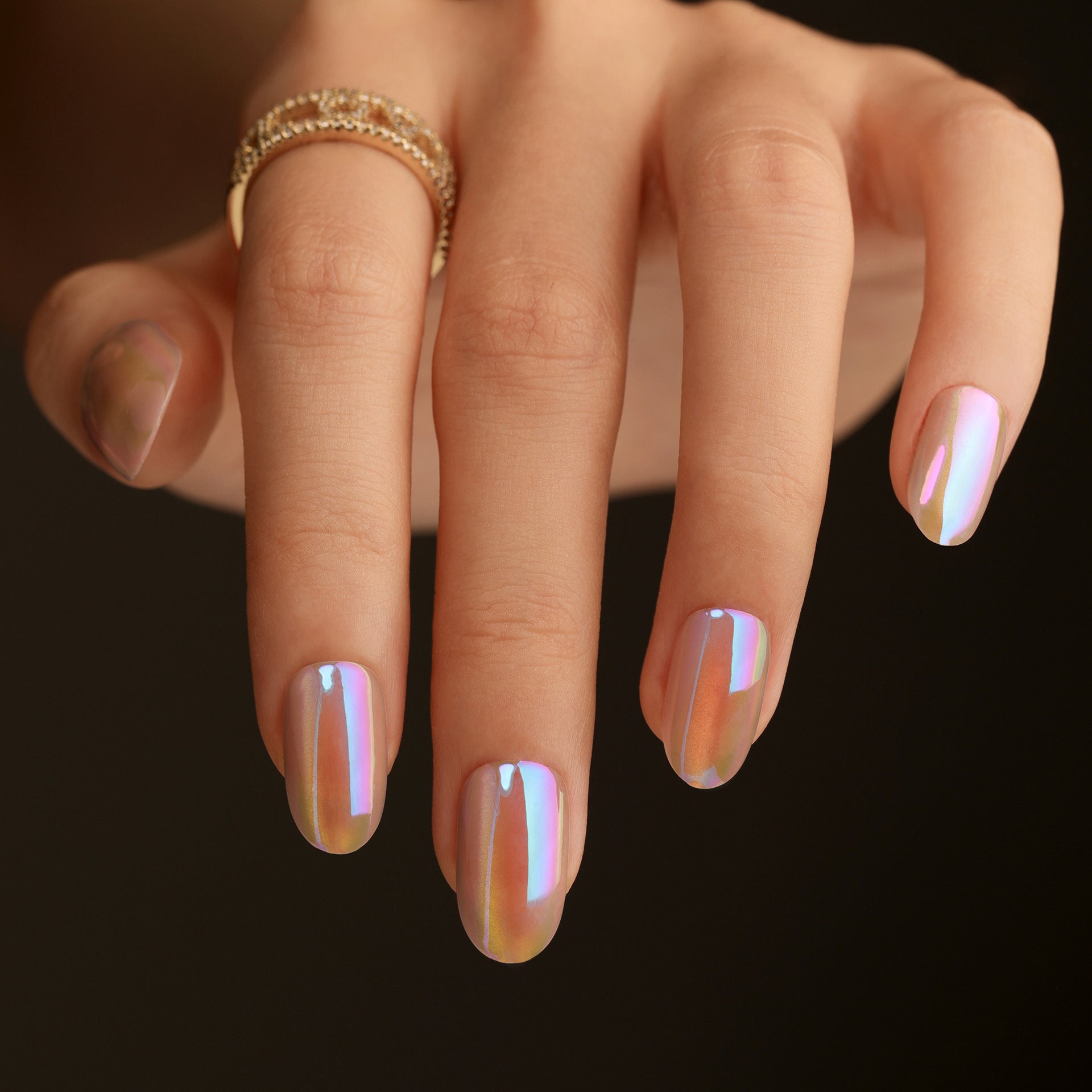 Pearl Fake Nails Set 10 Pieces