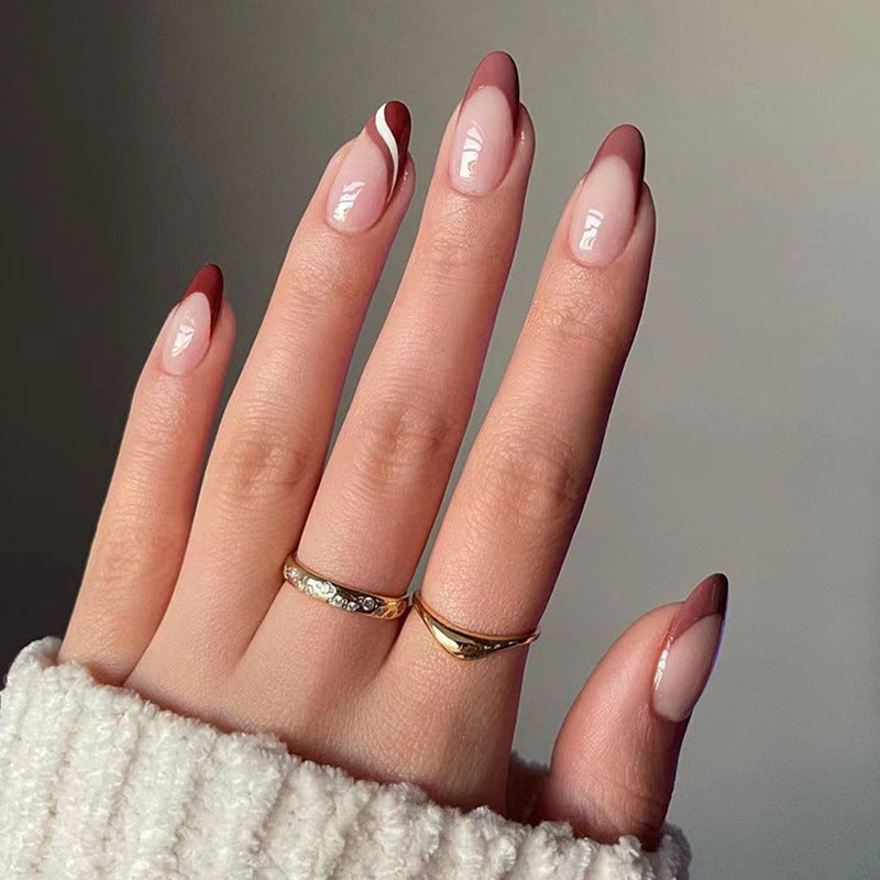 Handcrafted Nude Nail Set 10 Pieces