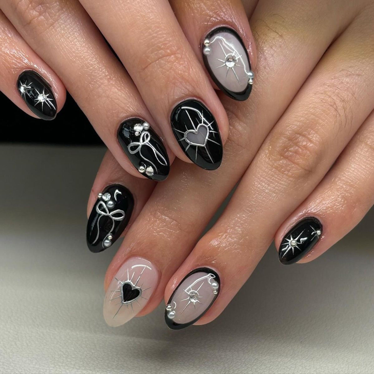 Artistic Fake Nails Set 10 Pieces