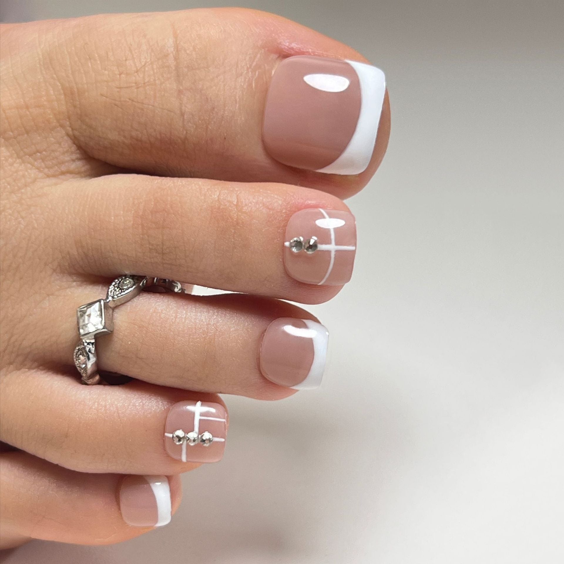 Handcrafted Marble Nail Set 10 Pieces