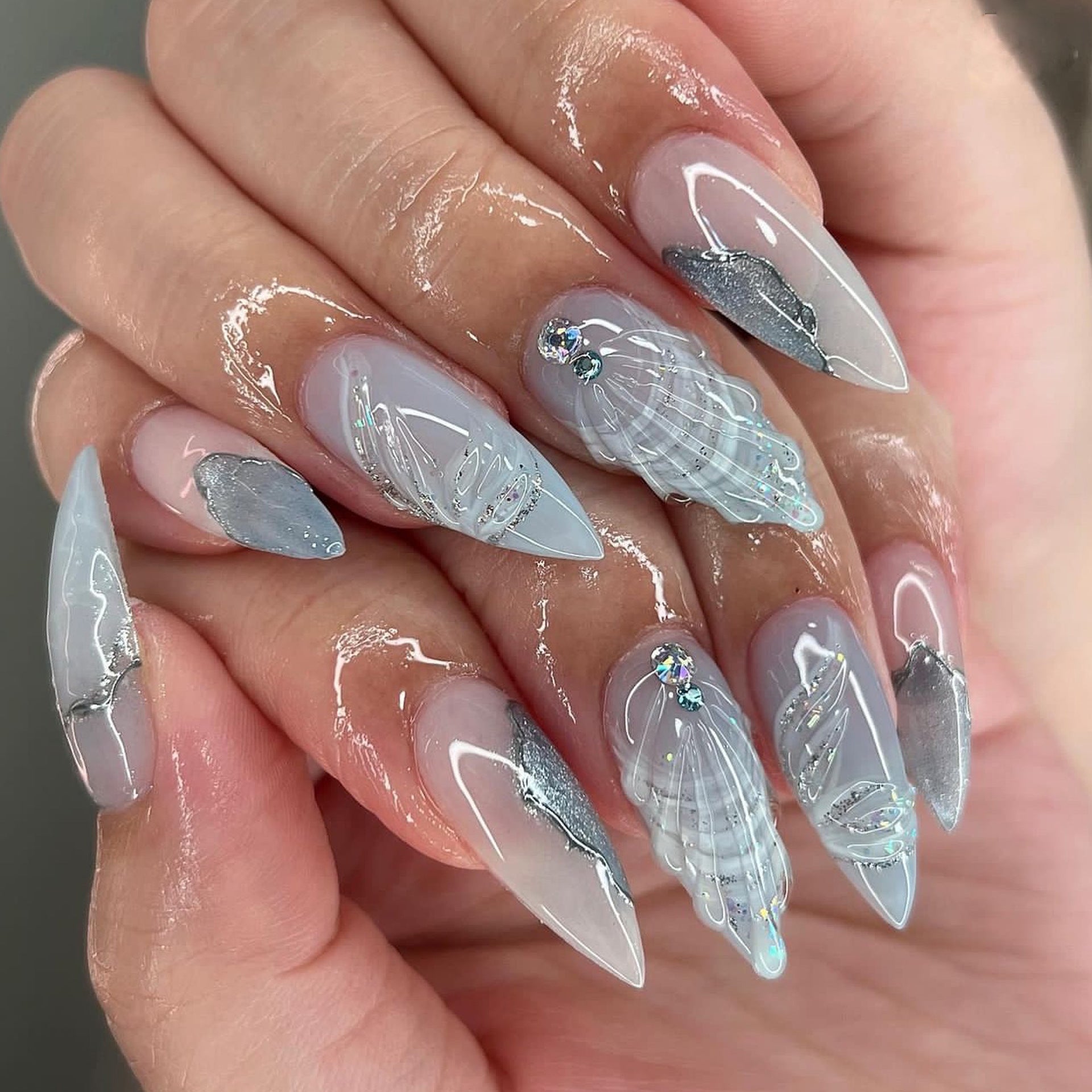 Matte Fake Nails Set 10 Pieces