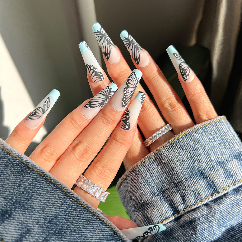 French Press-On Nails 10 Pieces