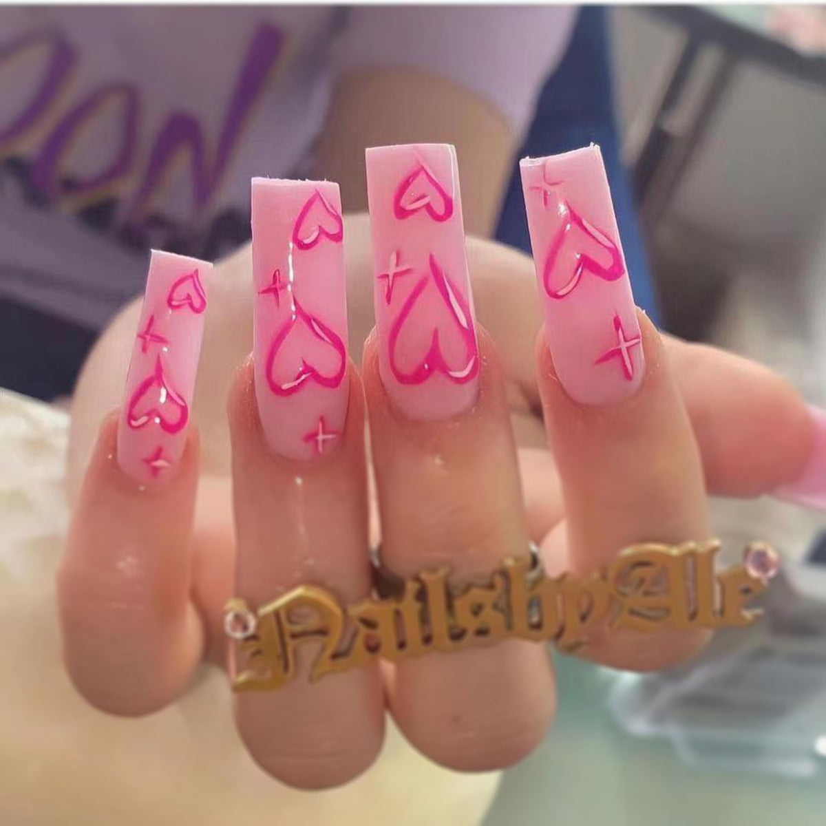 French Designer Nail Set 10 Pieces