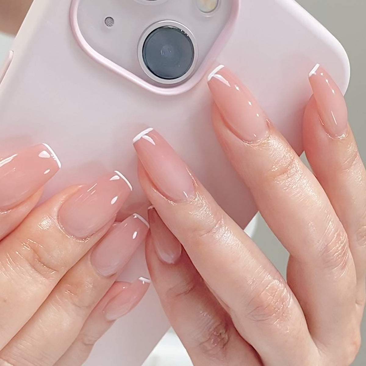 Beautiful Nude Nail Set 10 Pieces