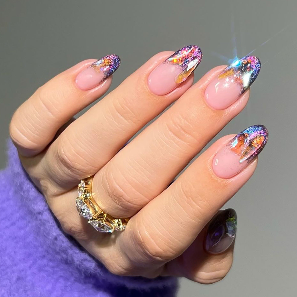 Handcrafted Nude Nail Set 10 Pieces
