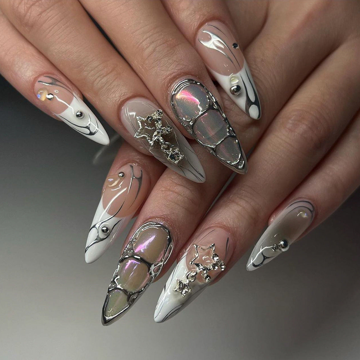 Handcrafted Autumn Nail Set 10 Pieces