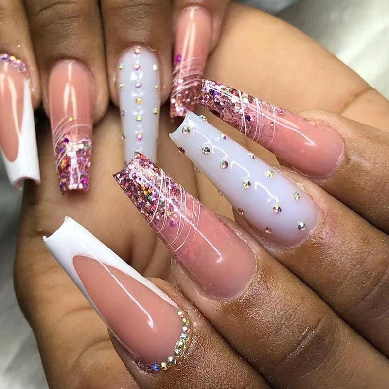 Beautiful Crystal Nail Set 10 Pieces