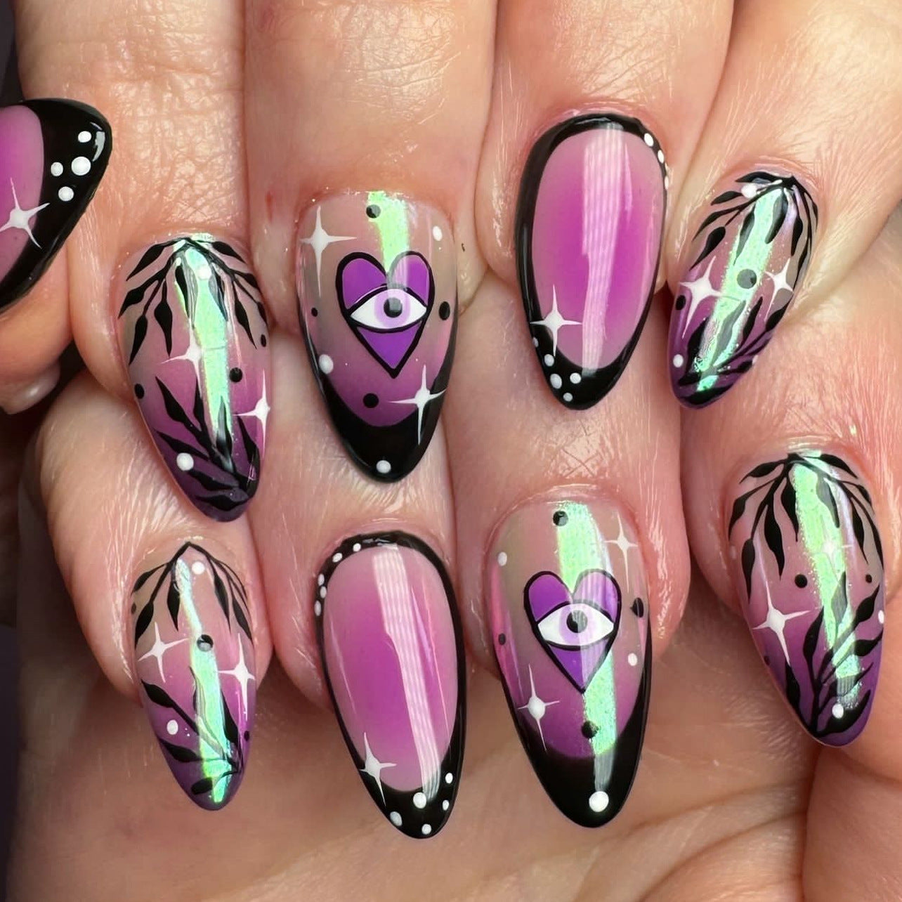 Beautiful Summer Nail Set 10 Pieces