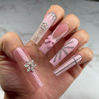 Stunning Glitter Nail Set 10 Pieces