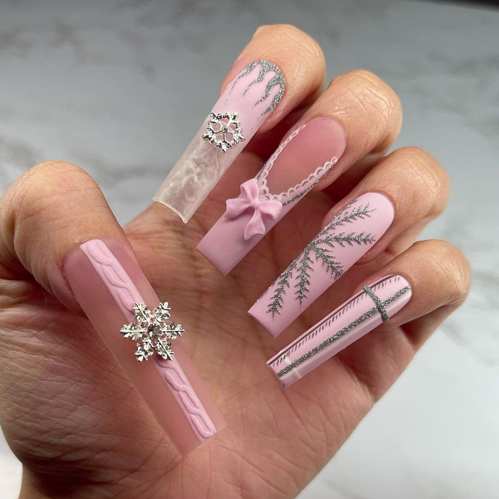 Stunning Glitter Nail Set 10 Pieces