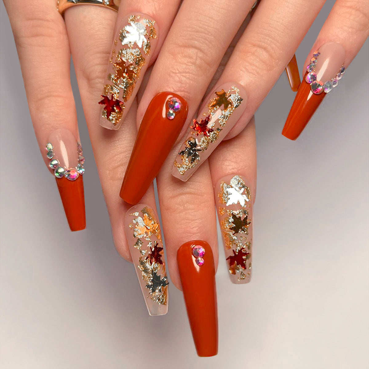Stunning Crystal Nail Set 10 Pieces