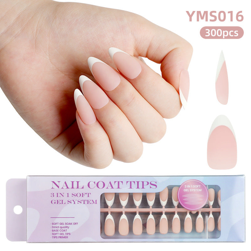 Stunning French Nail Set 10 Pieces