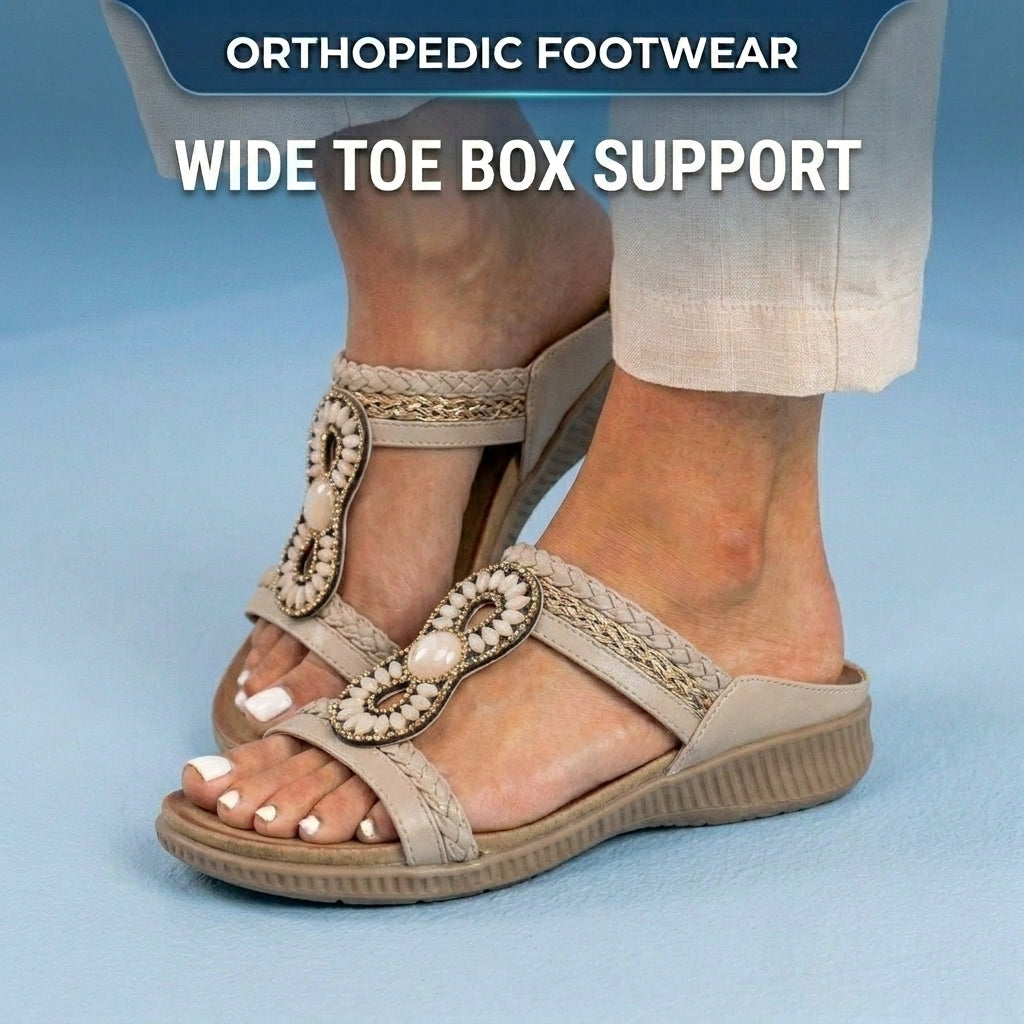 Vintage Inspired Orthopedic Flats