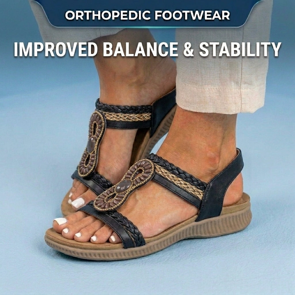 Vintage Inspired Orthopedic Flats